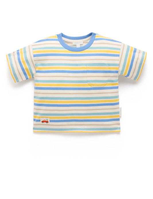 Relaxed Tee - Vintage Stripe