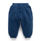 Textured Slouchy Pants - French Navy