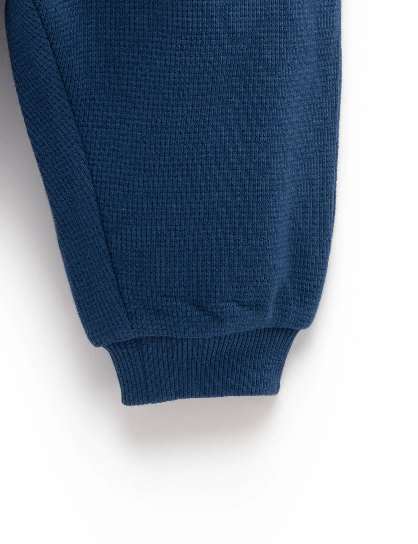Textured Slouchy Pants - French Navy
