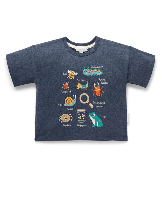 Bugs Relaxed Tee - Denim Melange