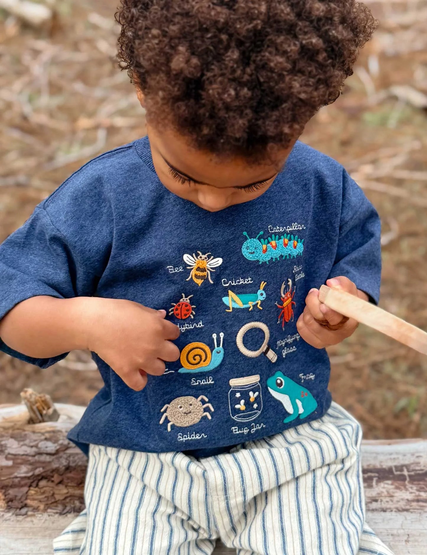 Bugs Relaxed Tee - Denim Melange