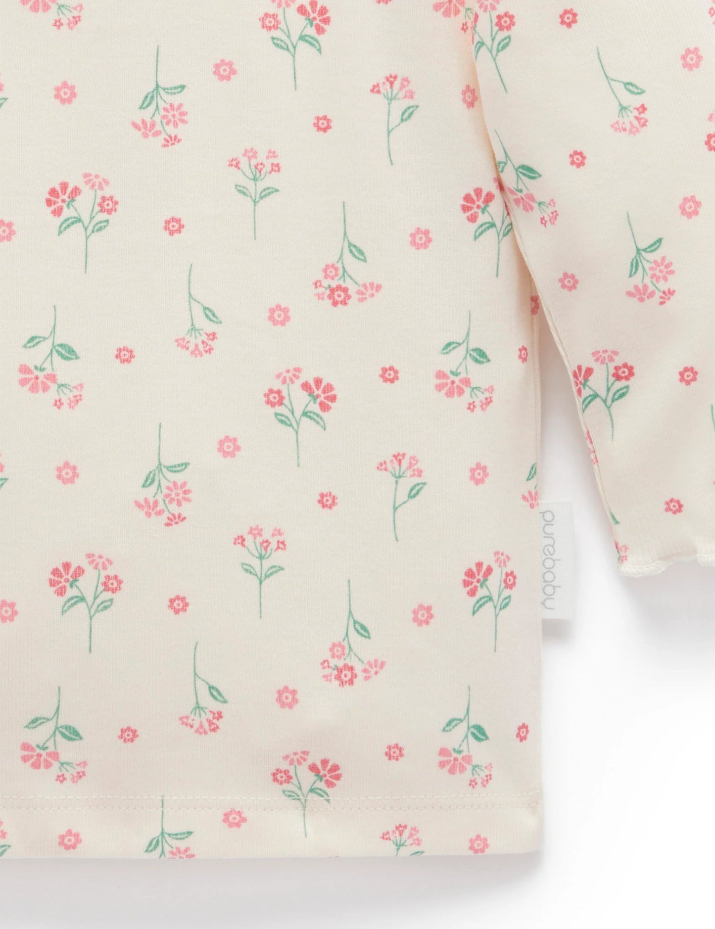 Pointelle Rib Layering Top - Woodland Print