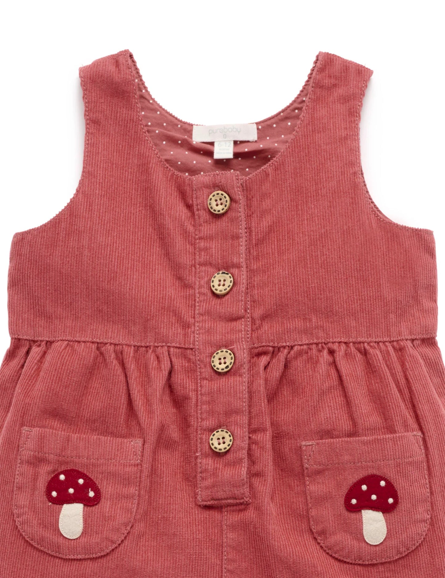 Corduroy Overalls - Toadstool