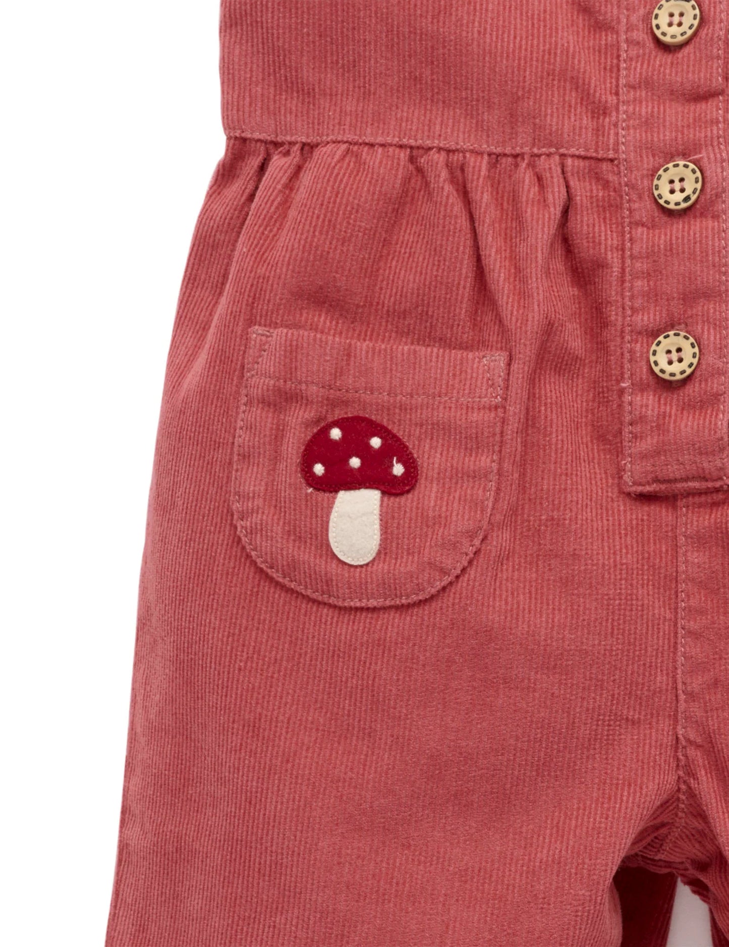 Corduroy Overalls - Toadstool