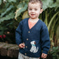 Doggy Cardigan - French Navy Melange