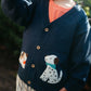 Doggy Cardigan - French Navy Melange