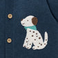 Doggy Cardigan - French Navy Melange