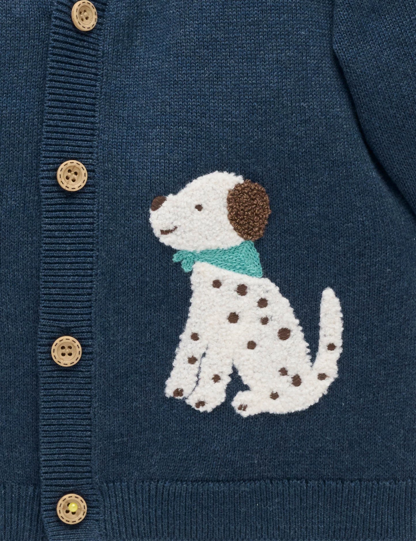 Doggy Cardigan - French Navy Melange
