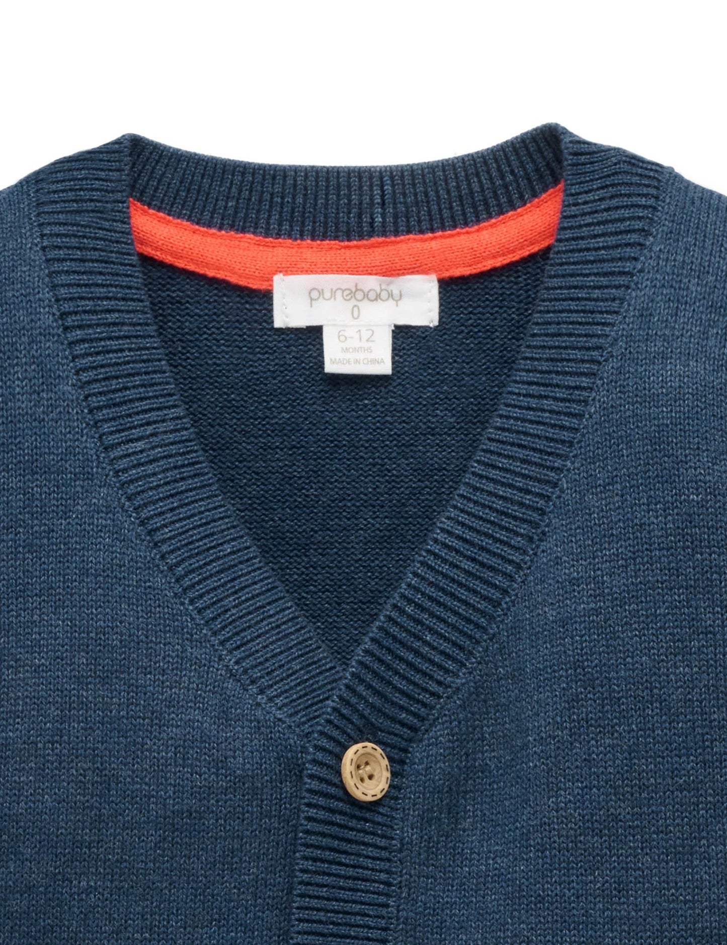 Doggy Cardigan - French Navy Melange