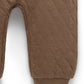Quilted Track Pants - Oak Melange