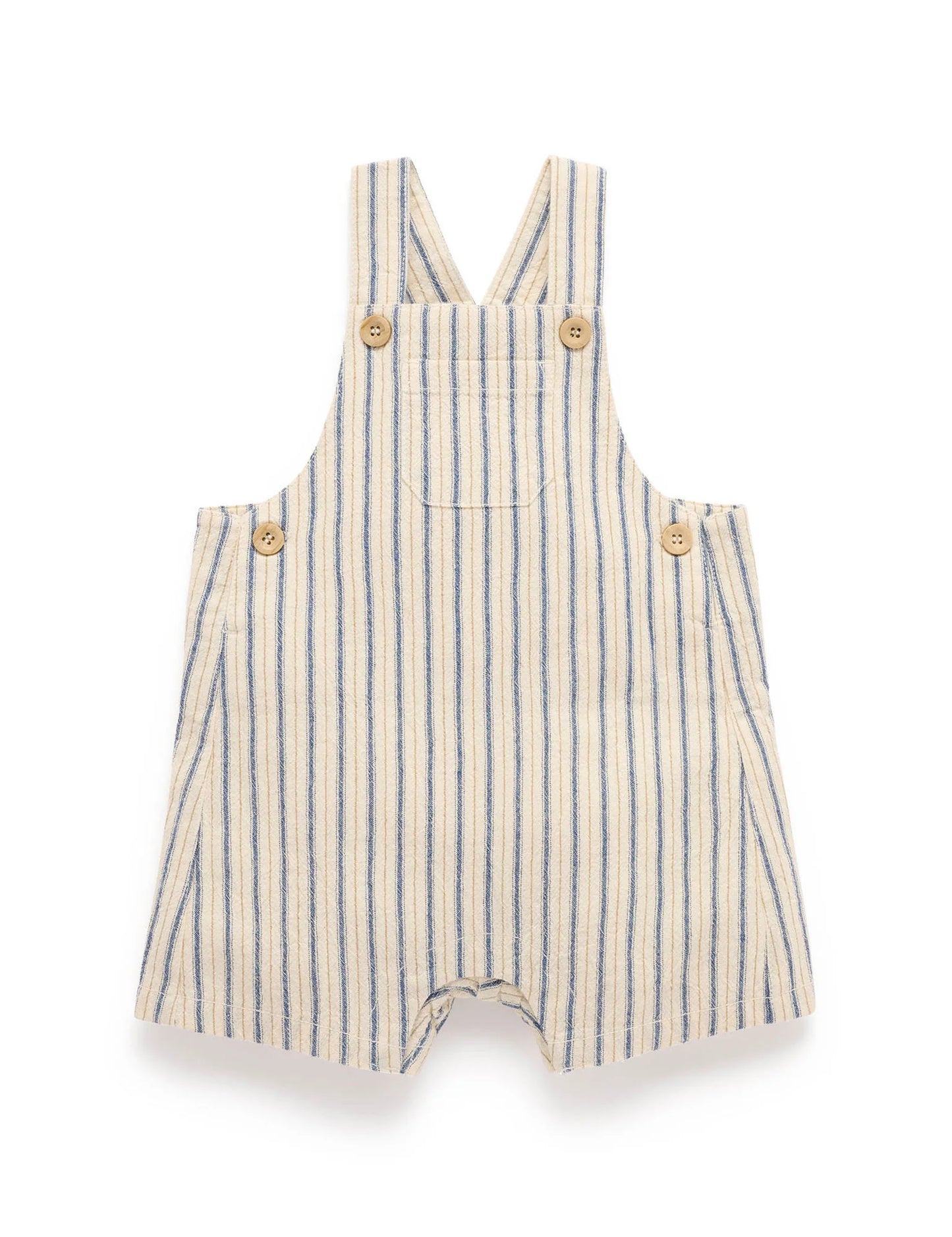Relaxed Striped Overalls - Ticking Stripe