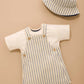 Relaxed Striped Overalls - Ticking Stripe