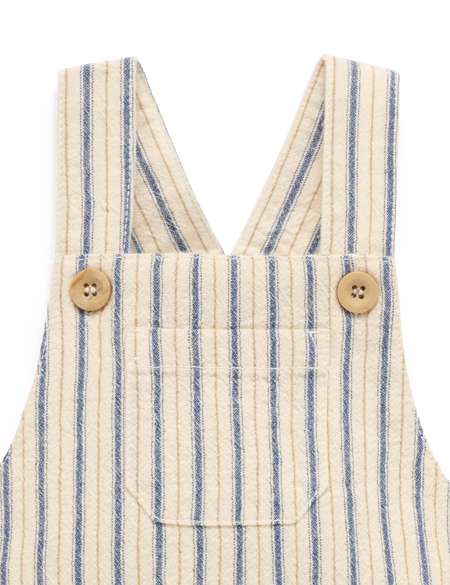 Relaxed Striped Overalls - Ticking Stripe