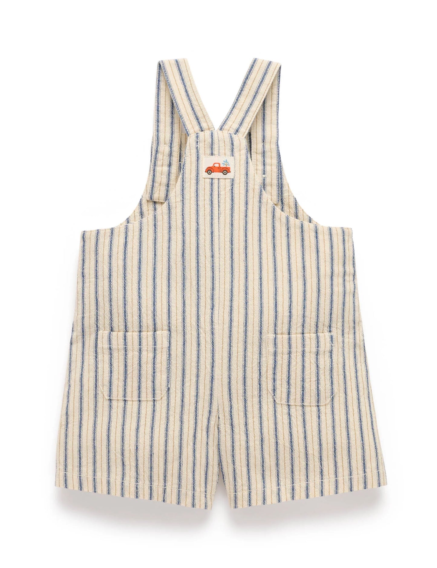 Relaxed Striped Overalls - Ticking Stripe