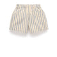 Pull On Striped Shorts - Ticking Stripe