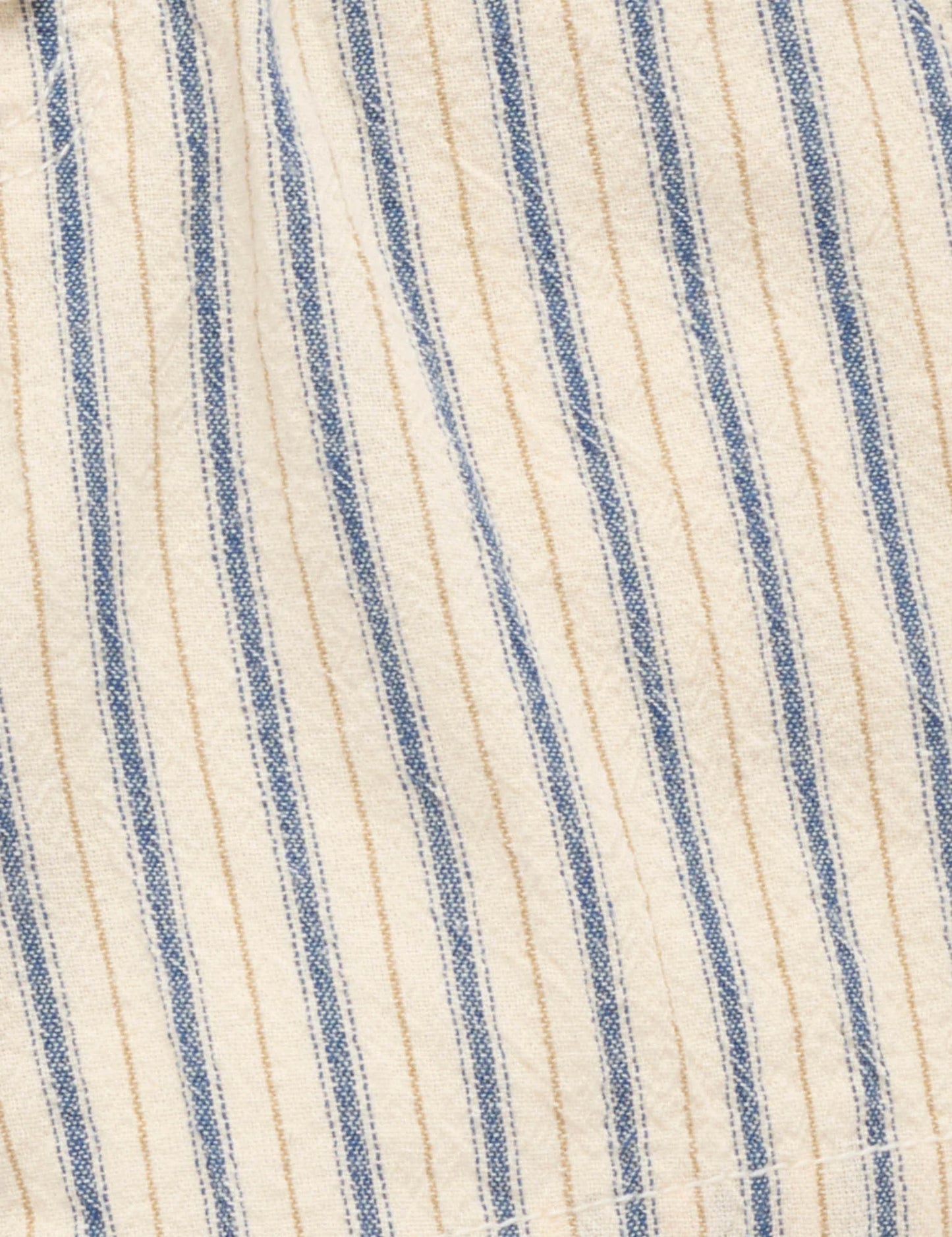 Pull On Striped Shorts - Ticking Stripe