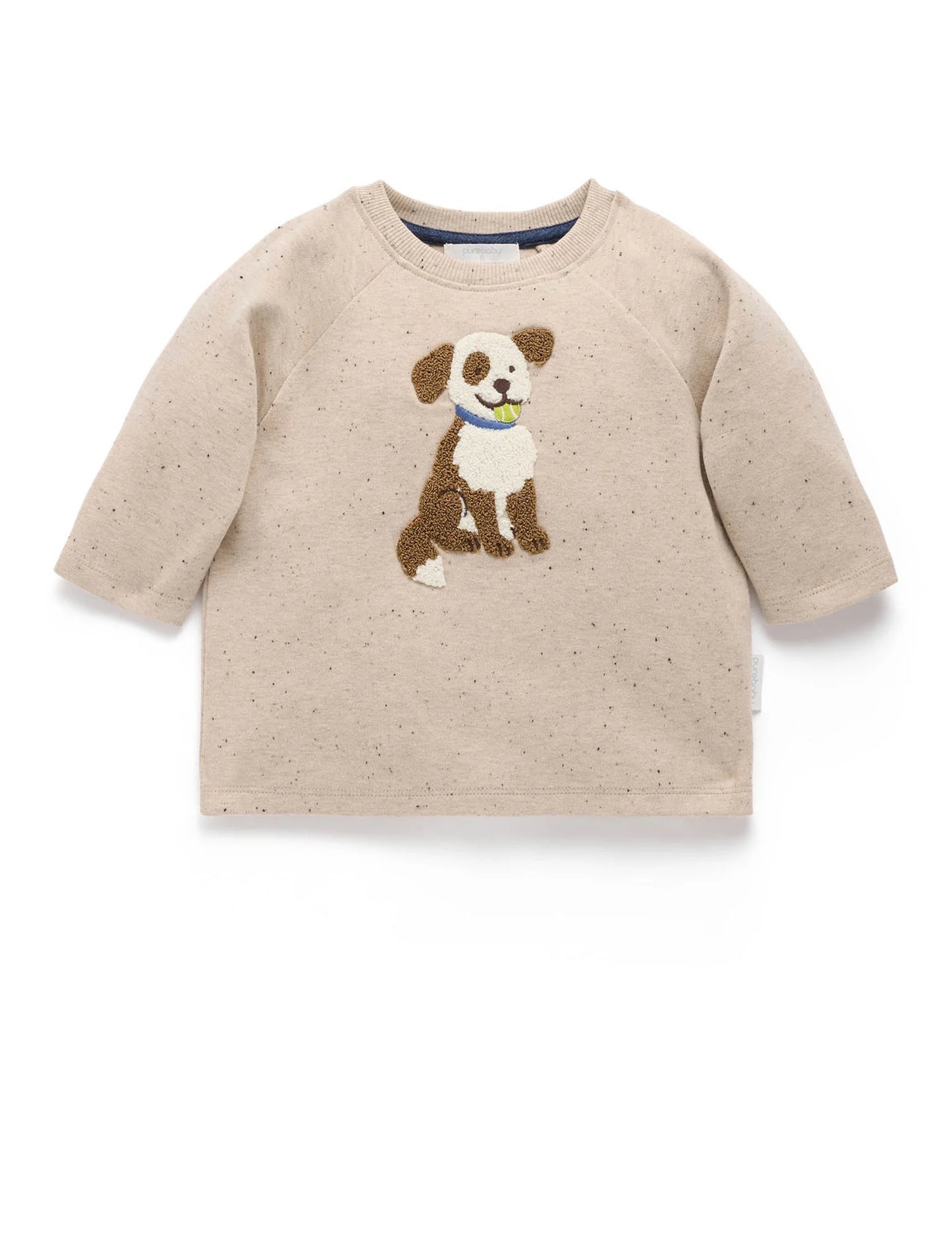 Doggy Thick Long Sleeve Tee - Oatmeal Neppy