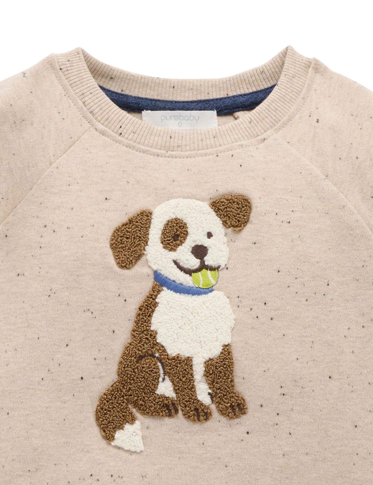 Doggy Thick Long Sleeve Tee - Oatmeal Neppy