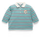 Relaxed Rugby Polo Shirt - Kingfisher Stripe
