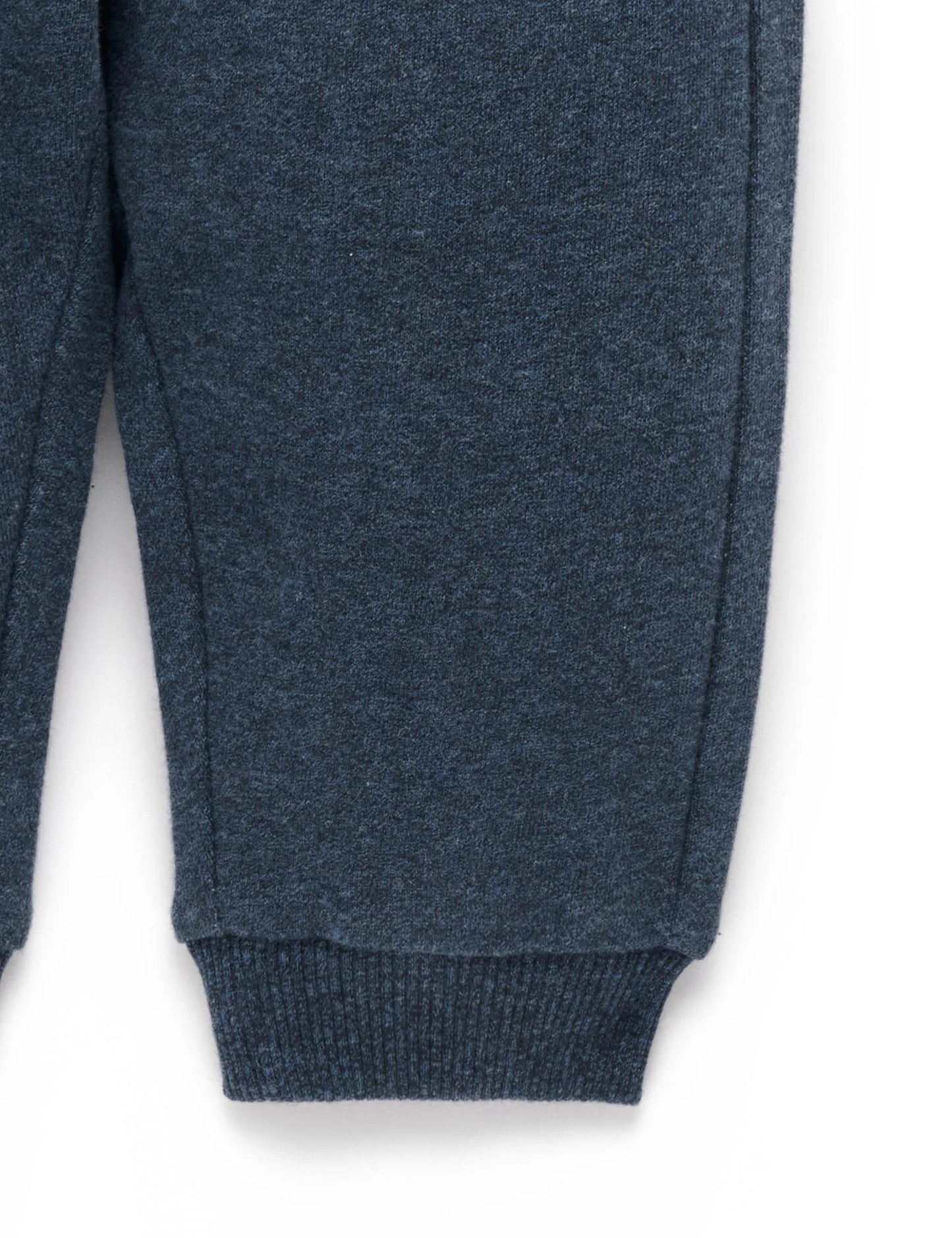 Slouchy Track Pants - Denim Melange