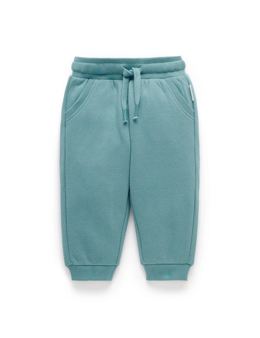 Slouchy Track Pants - Kingfisher
