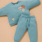 Slouchy Track Pants - Kingfisher