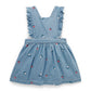 Embroidered Pinnie - Strawberry Broderie