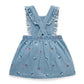 Embroidered Pinnie - Strawberry Broderie