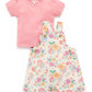 Linen Blend Overall Set - Mexican Floral