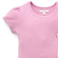 Linen Blend Overall Set - Strawberry Garden Floral