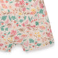 Linen Blend Overall Set - Strawberry Garden Floral