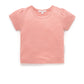 Pointelle Tee - Peach