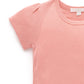 Pointelle Tee - Peach