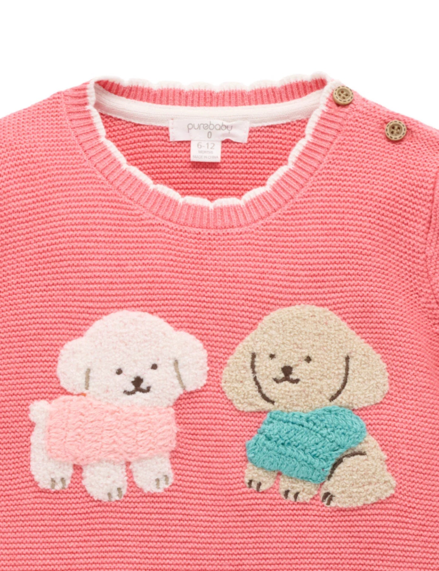 Puppy Jumper - Peach Melange