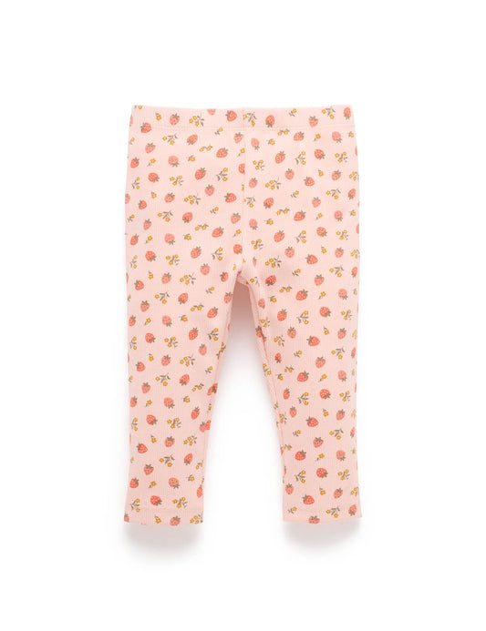 Thick Leggings - Strawberry Print