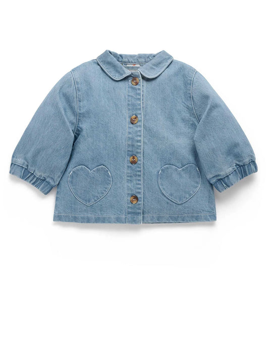 Denim Shacket - Faded Denim