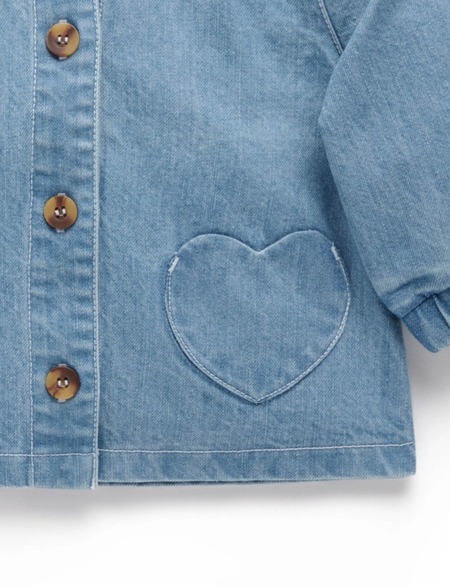 Denim Shacket - Faded Denim