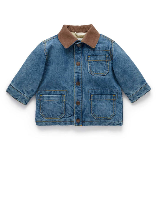 Denim Worker Jacket - Mid Denim