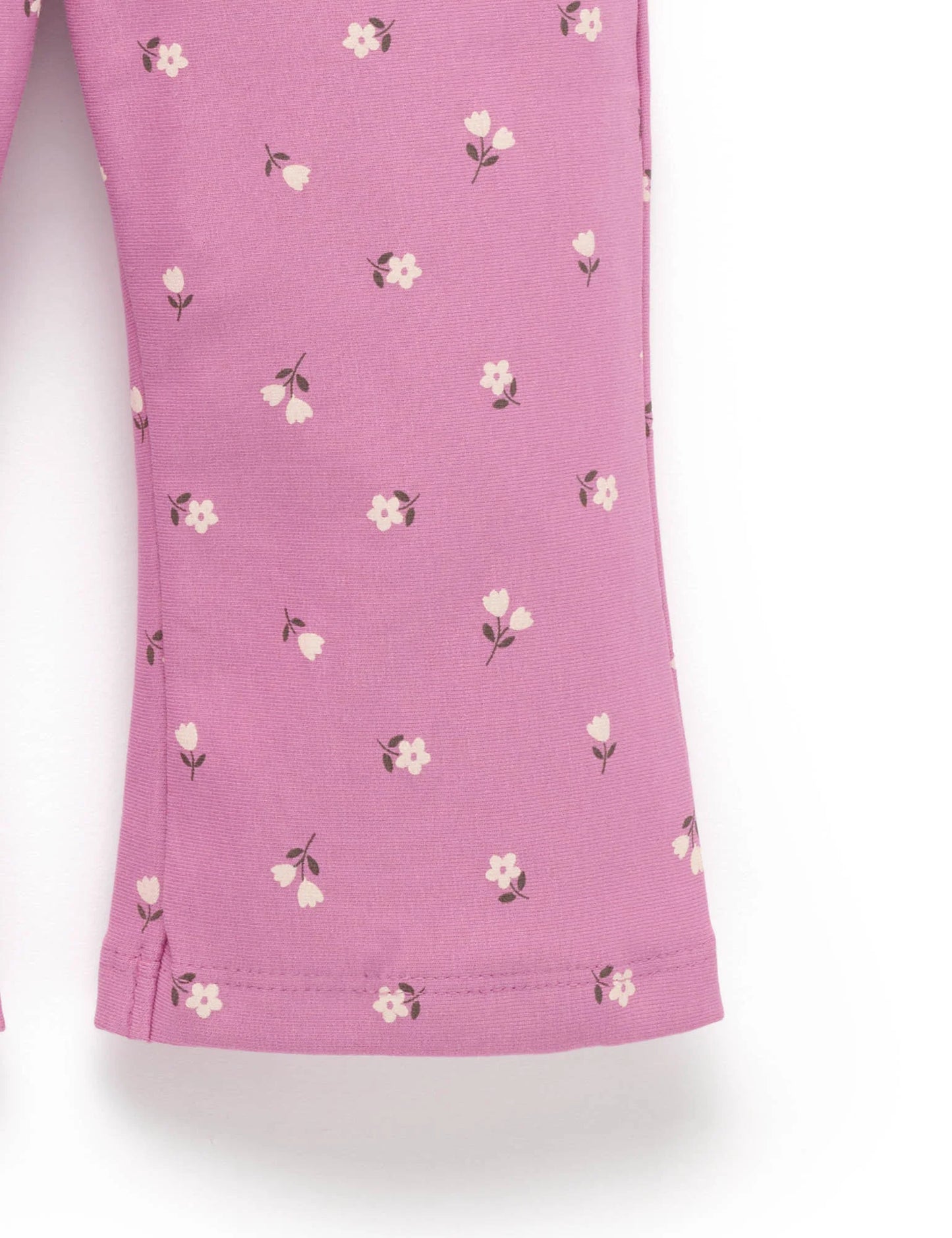 Flared Leggings - Grape Miniu Floral