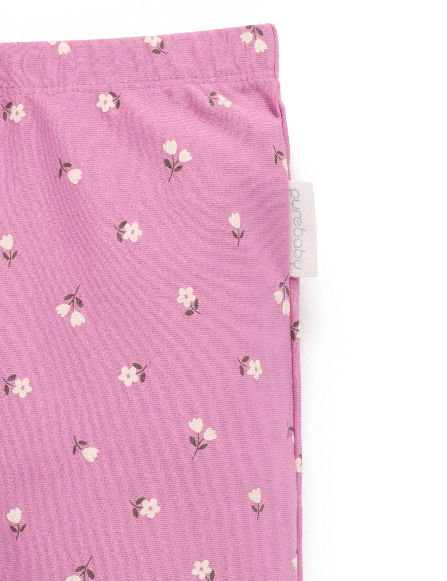 Flared Leggings - Grape Miniu Floral