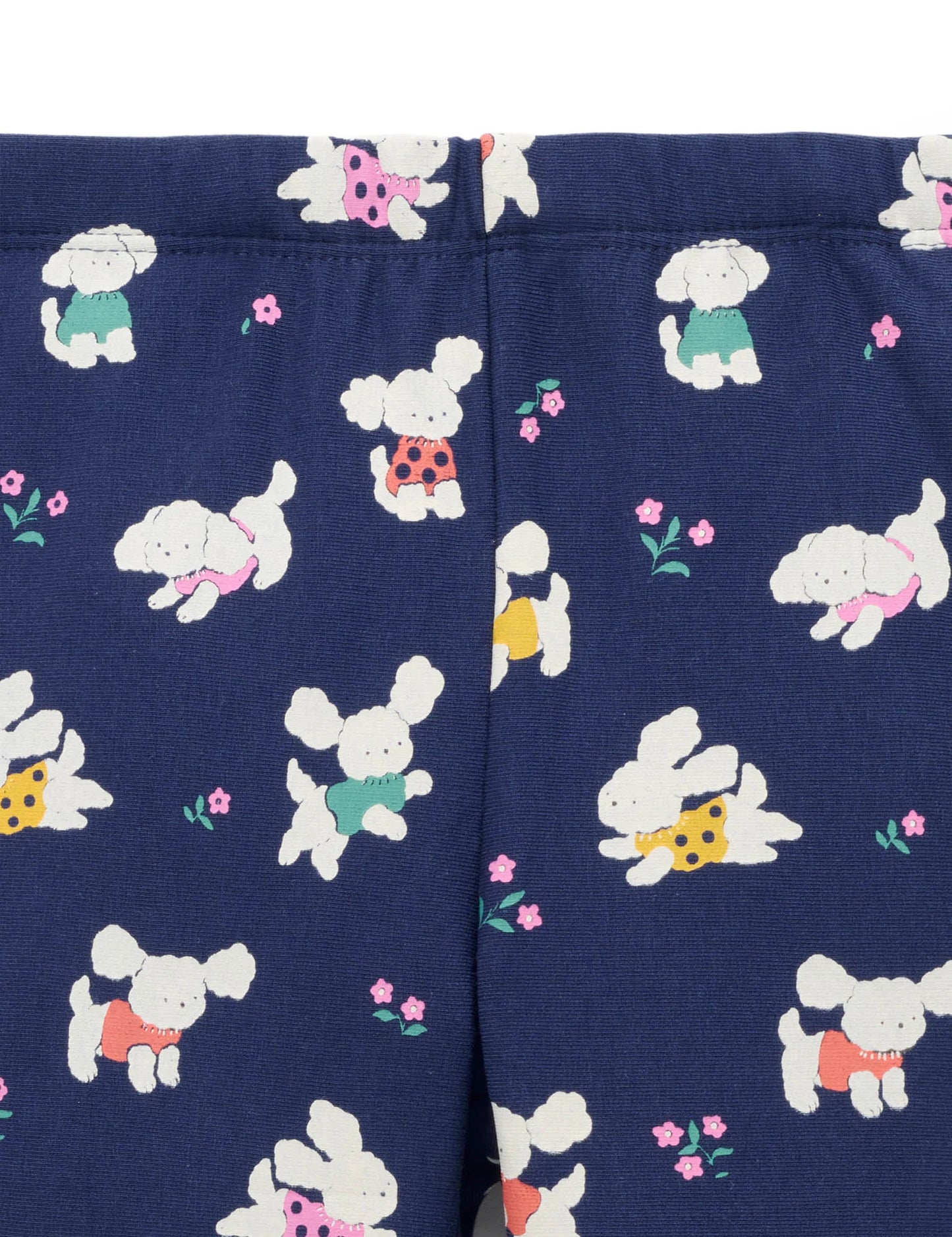 Flared Leggings - Playful Poodle Print