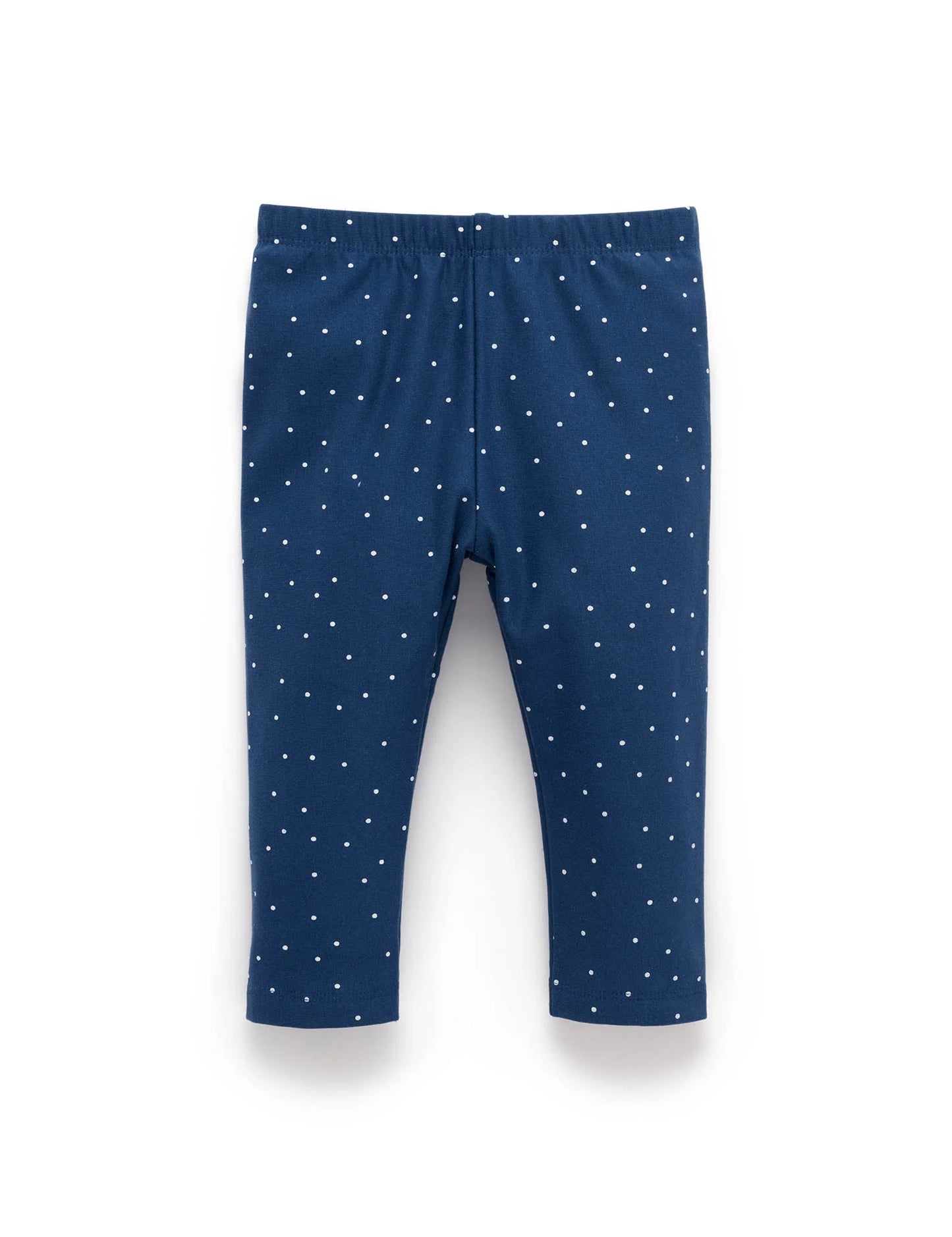 Thick Leggings - French Navy Spot