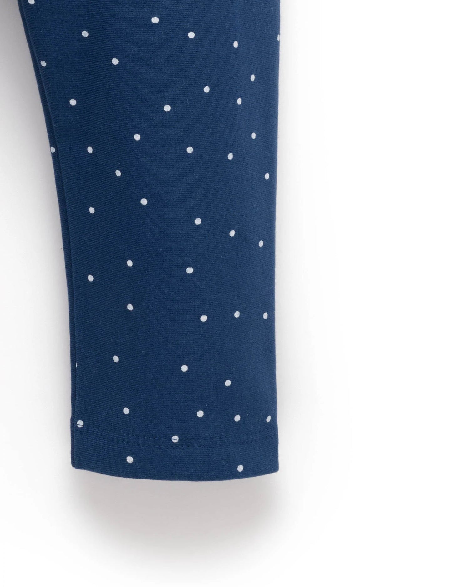 Thick Leggings - French Navy Spot