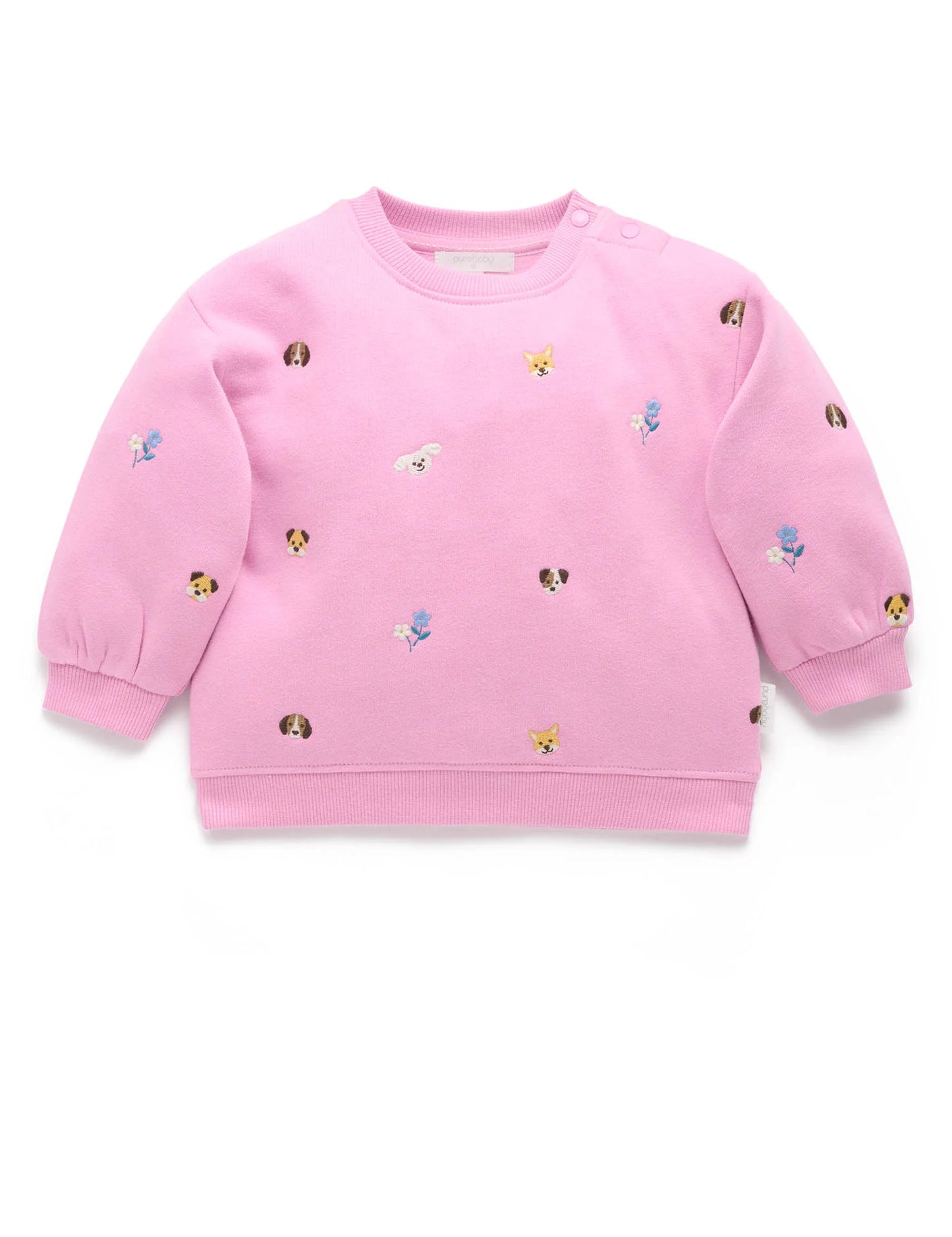 Embroidered Windcheater -  Puppy Broderie