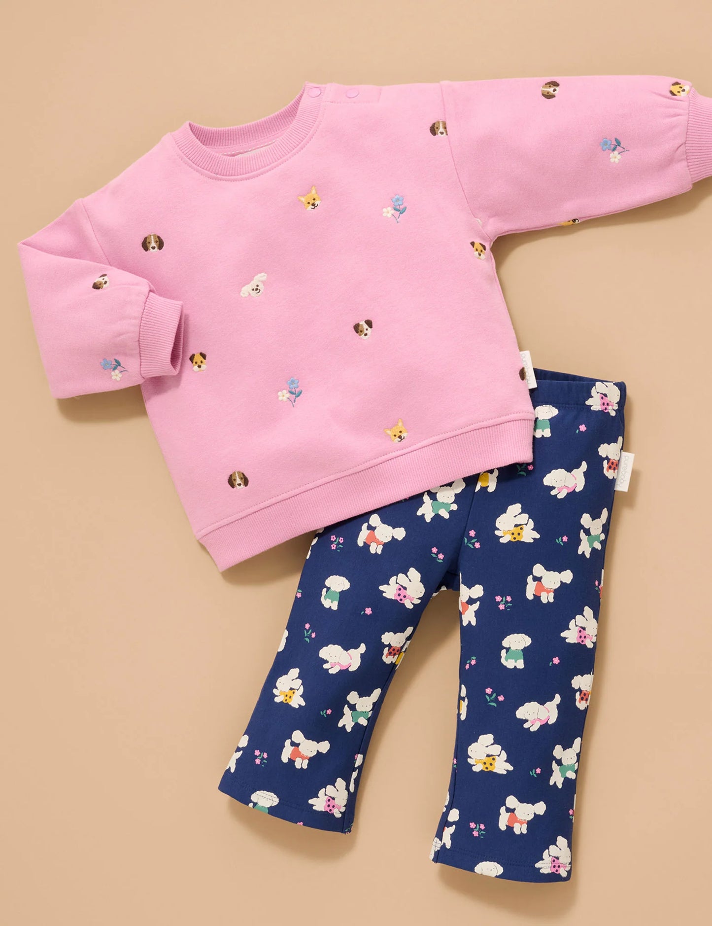 Embroidered Windcheater -  Puppy Broderie