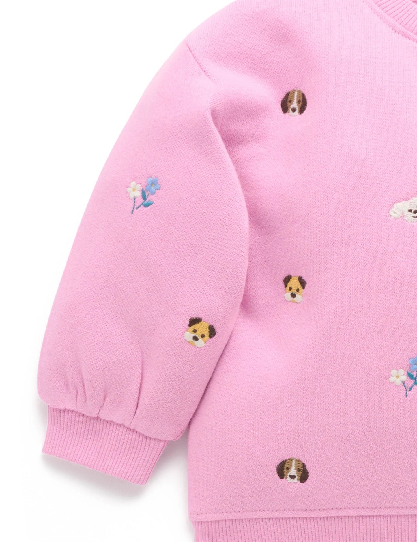 Embroidered Windcheater -  Puppy Broderie