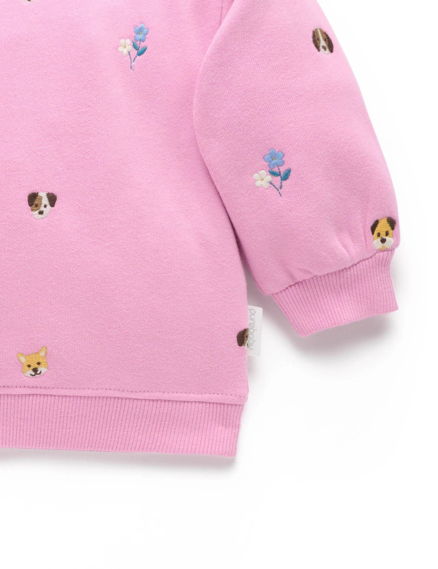 Embroidered Windcheater -  Puppy Broderie