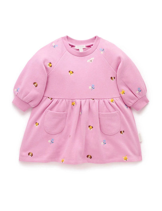 Embroidered Dress - Puppy Broderie