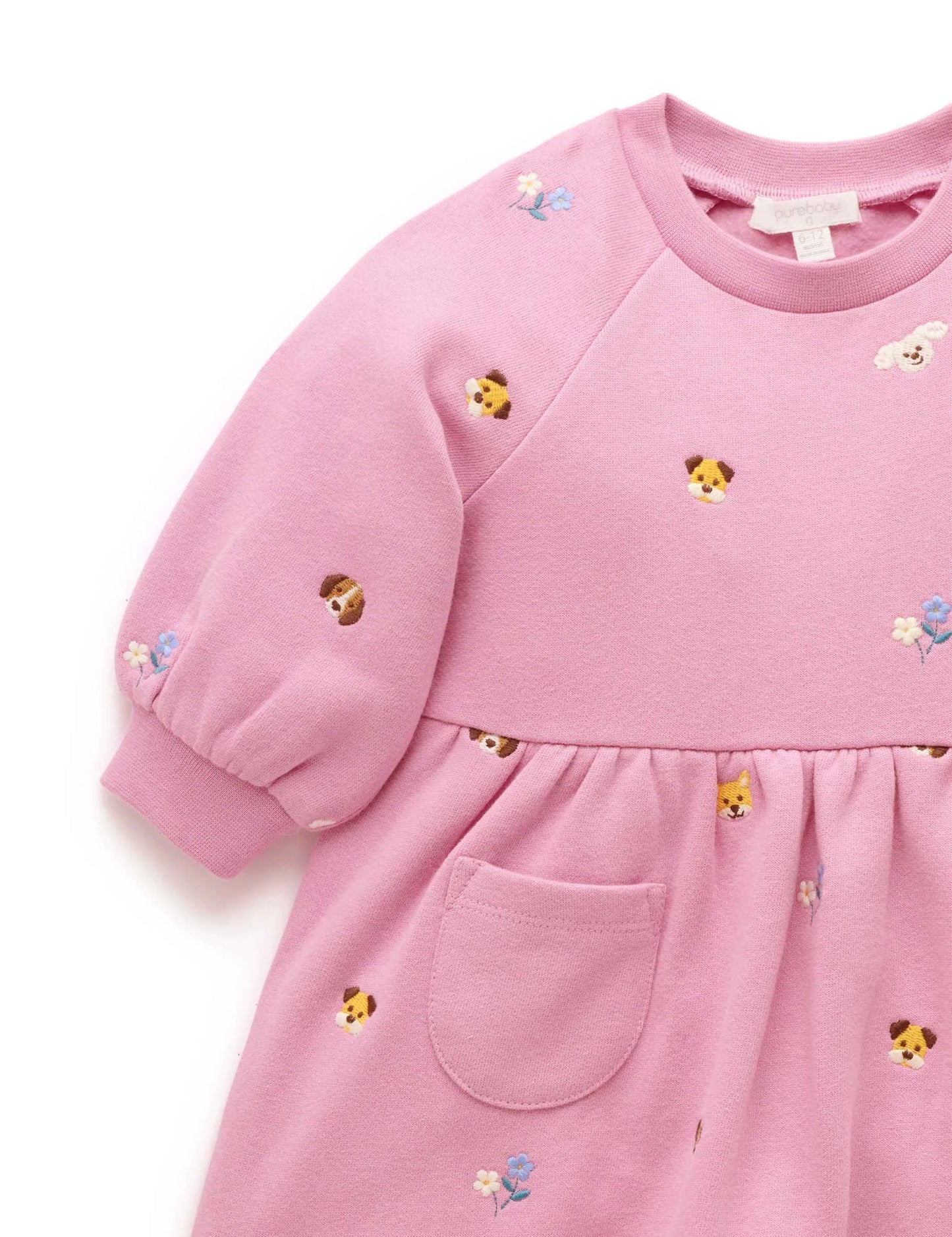 Embroidered Dress - Puppy Broderie
