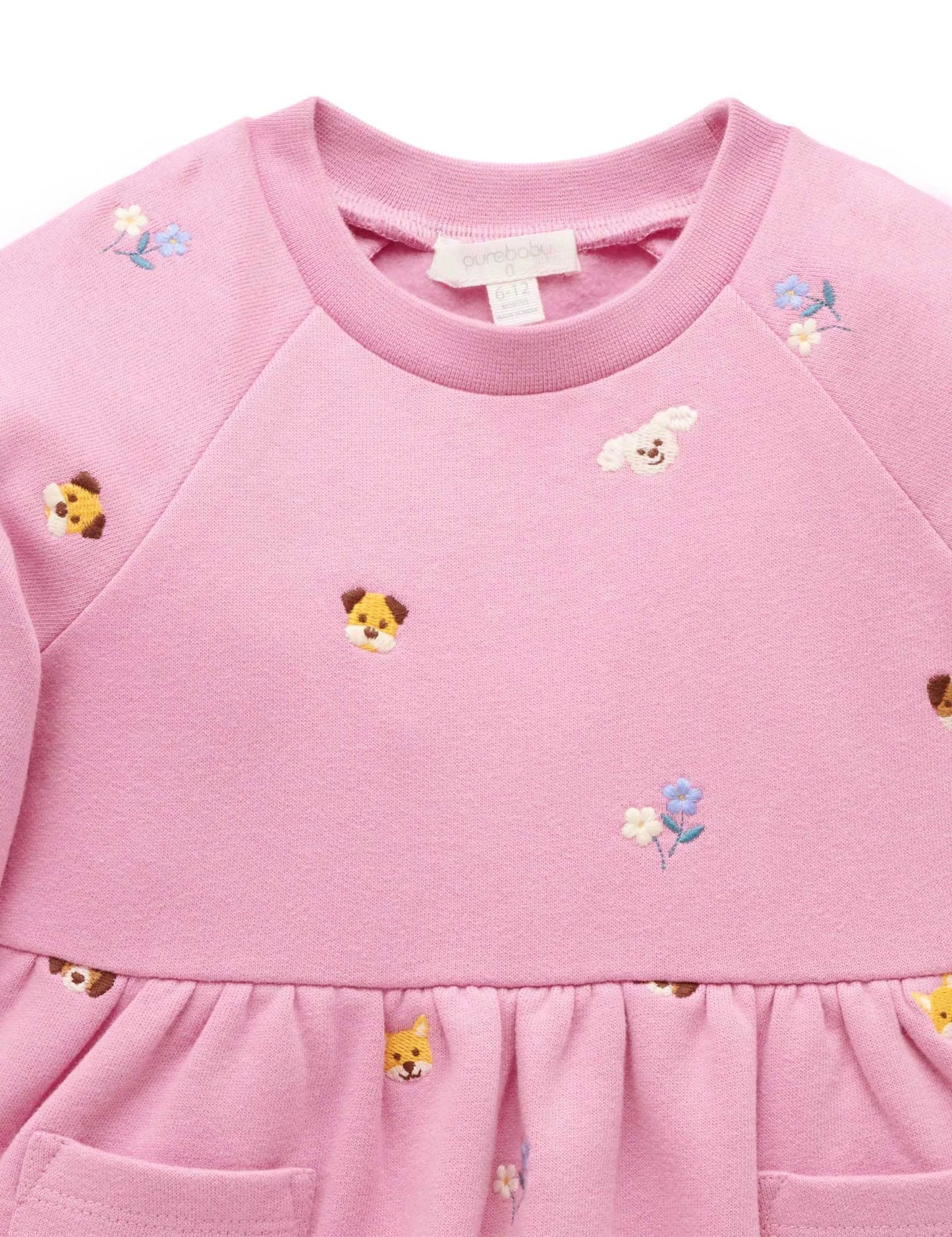 Embroidered Dress - Puppy Broderie